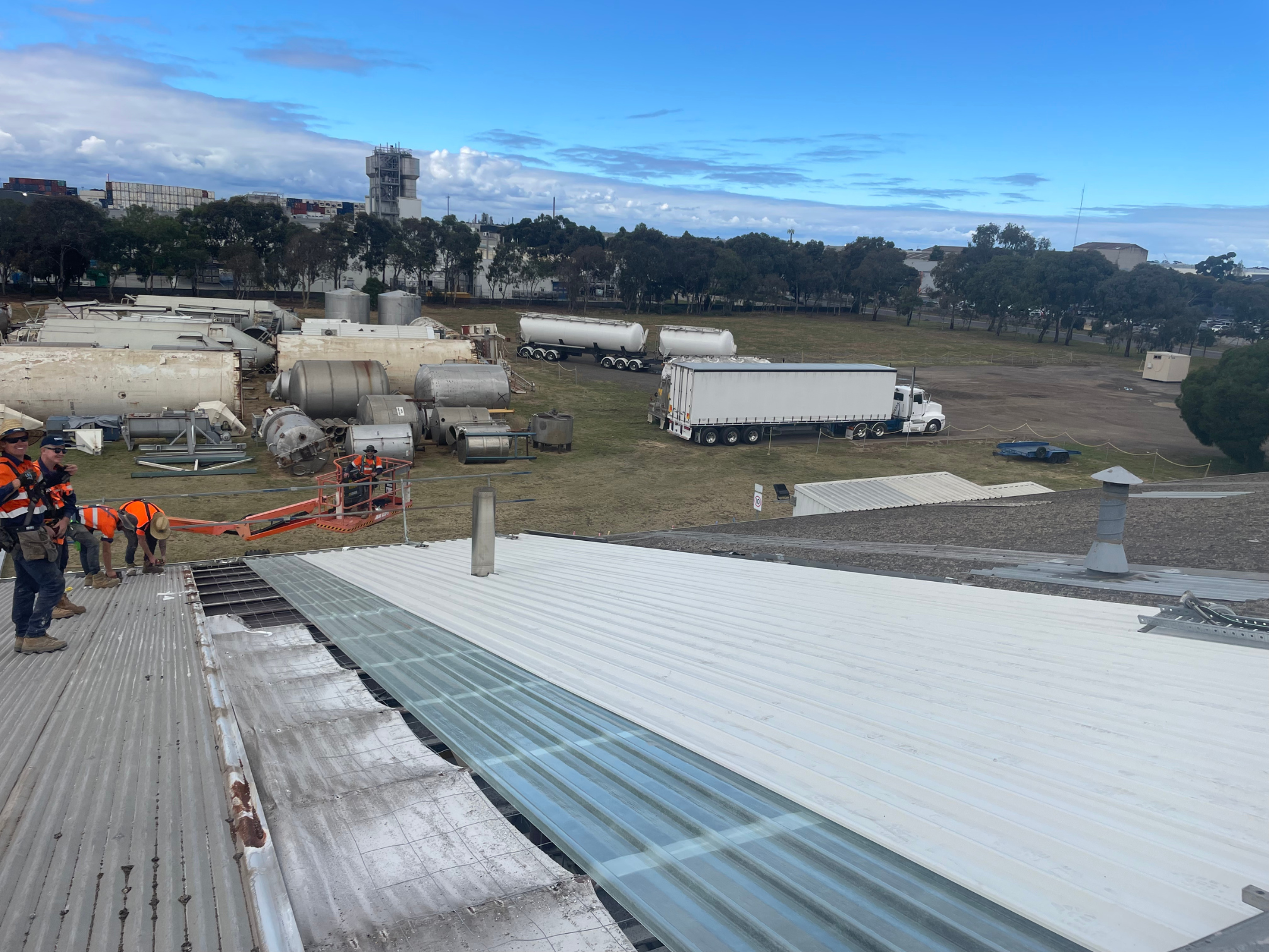 Kennedys Group Plumbing Roof Replacement Altona Drone Shot